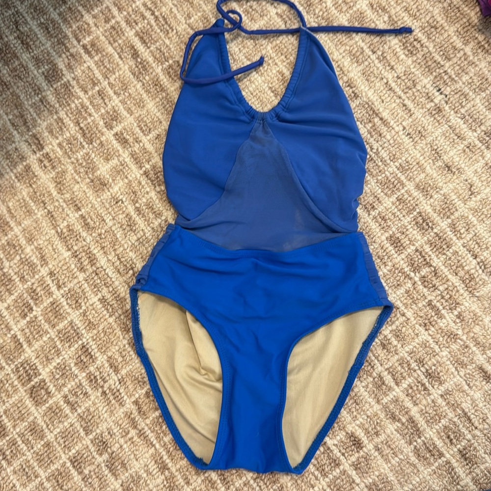 Kandi Kouture leotard; halter style top that ties at neck and around back